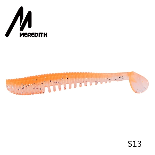 MEREDITH Awaruna Señuelos de Pesca 8cm 9.5cm 13cm Cebos artificiales Wobblers Señuelos blandos Shad Carp Silicona Pesca Cebos blandos Tackle Tan Jianjun unisex