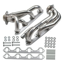 Panlongic Shorty Stainless Exhaust Manifold Headers for 1988-1996 Ford F150 F250 Bronco 5.8L