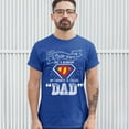 thumbnail image 3 of Tee Hunt Every Super Hero Has a Nickname T-Shirt Best Dad Ever Father's Day Men's Tee, Blue, XX-Large, 3 of 5