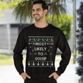 thumbnail image 3 of Funny Christmas Sweatshirt, Most Likely To Gossip Xmas Sweater, Gossipy Holiday Sweatshirt, 3 of 5