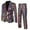 Multicolour, variant on Men's Sequin Checkered Single Button Disco Party Stage Nightclub Dazzling Performance Suit Set Blazer