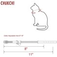 thumbnail image 4 of Collar ajustable de terciopelo suave para gato con campanas, 11.8 pulgadas para perros pequeños y gatos, collar de gato con diamantes para gatos y perros, suministros para mascotas, manga para cuello, 4 of 5