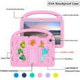 thumbnail image 4 of for Samsung Galaxy Tab A9+ 11.0" 2023 SM-X210 / SM-X215 / SM-X216B Silicone Kids Friendly Shockproof Cute Case with Handle Grip, Heavy Duty Multiple Angles Kickstand Rugged Cover, Pink, 4 of 8