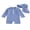 Dark Blue, variant on Baby Boys Swimsuit Seersucker Long Sleeve One Piece Zipper Bathing Suit Rash Guard Swimwear Sunsuit