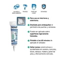 thumbnail image 2 of Sellador Acrílico Siliconizado Tekbond Tubo 165 ml Transparente, 2 of 3