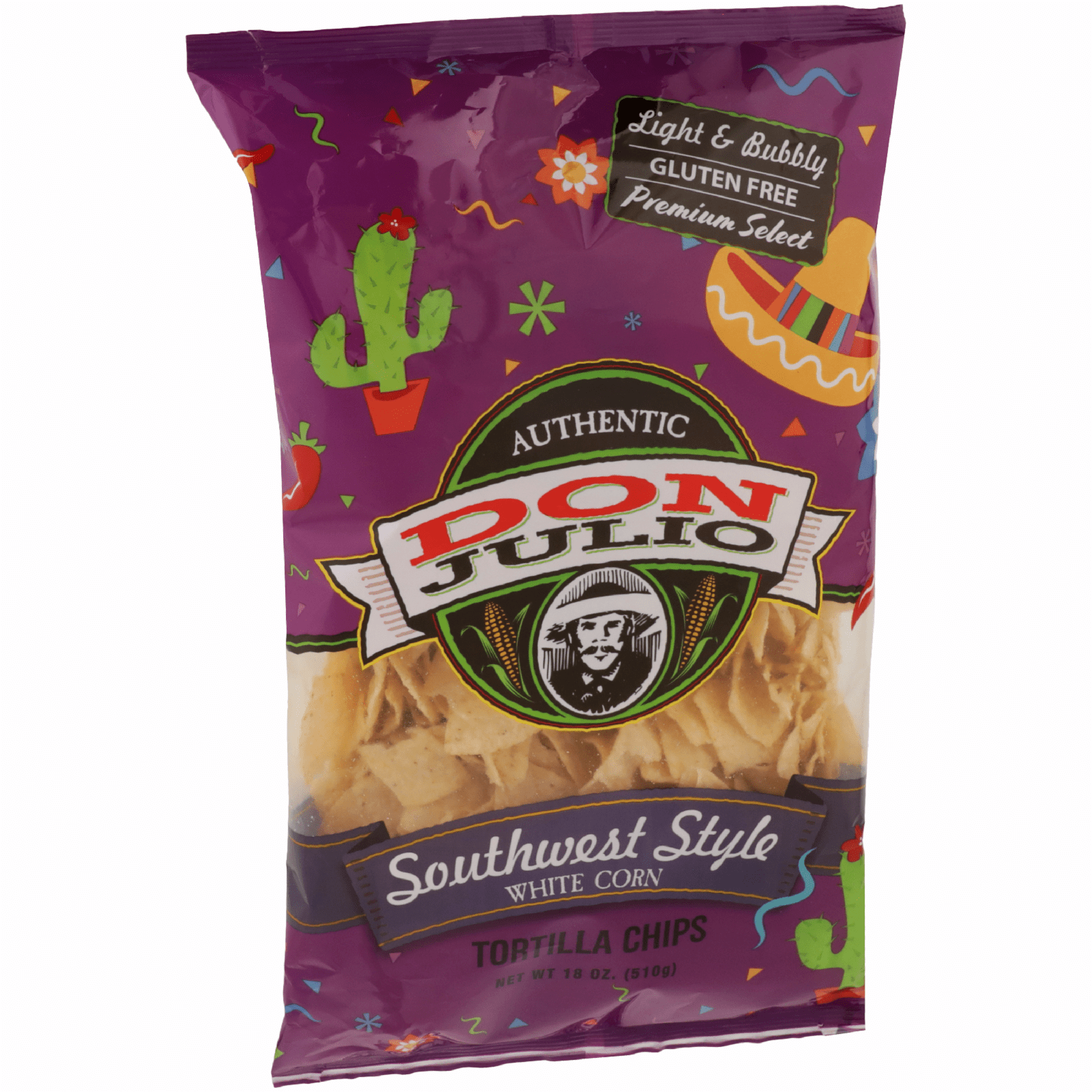 (3 pack) Don Julio Southwest Style White Corn Tortilla Chips - 18oz