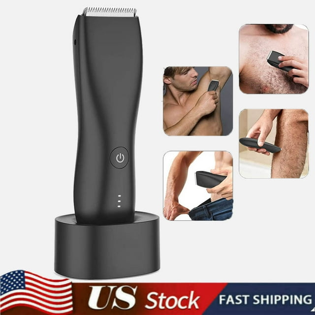 Body Trimmer for Men, Ball Shaver, Electric Groin & Pubic Hair Trimmer, Male Hygiene Razor w