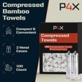 thumbnail image 7 of Disposable Compressed Towel Tablets Kit - 100% Bamboo Compressed Towels for Survival, Hiking, Camping, and Travel - Portable Emergency Washcloth 100 Pack with Metal Cases - Prepper Gear and Supplies, 7 of 7