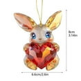 thumbnail image 4 of Binwennn Valentine's Day Cartoon Animal Series Cat Dog Rabbit Acrylic Keychain Car Rearview Accessory for Car Twig Garland Grapevine Christmas Decorations Door Garland Cake Ornament Christmas Easter, 4 of 5