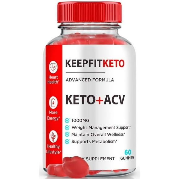 KeepFit Keto ACV Gummies, Official Keep Fit Keto ACV Gummies, Premium Apple Cider Vinegar, All Natural Keto Plus ACV Formula, KeepFitKeto Gomitas Reviews (60 Gummies)