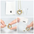 thumbnail image 6 of Crystal Heart Cremation Jewelry for Ashes Urn Neckless Lockets for Human Ashes Holder Memorial Jewelry, 6 of 7
