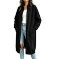 thumbnail image 7 of IUYRTFE Women Mid Length Zip Up Coat with Pockets for Winter Casual Daily Wear, 7 of 7