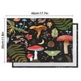 thumbnail image 5 of Red Mushroom Fern Black Pattern Summer Placemats Table Placemats Set Of 6-Linen Kitchen Washable Placemats Table Mats 11.8"x17.7" Non-Slip Heat Resistant, 5 of 5