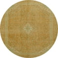 thumbnail image 1 of Ahgly Company Indoor Round Abstract Orange Gold Abstract Area Rugs, 3' Round, 1 of 6