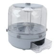 thumbnail image 1 of 13.2lb Rice Dispenser, 6 Grid Kitchen Food Storage Container Dry Food Dispenser, Rotating Cereal Dispenser Pantry Organization Grain Storage for Corn Kernels, Nuts, Snack, 1 of 8