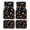 Cosmic Planet Pattern, variant on 4-Piece Car Floor Mats Set, Cosmic Planet Pattern Crystal Velvet Automotive Front & Rear Floor Liners, Universal Fit for Car, Truck, SUV