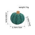 thumbnail image 2 of Mini Knit Pumpkins Set Of 5 Autumn Bowl Filler Decorative Pumpkins For Table Orange Tiered Tray Decor Hostess Gift For Thanksgiving Coffee Table Fall, 2 of 3