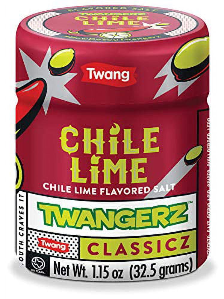 Twangerz Chile-Lime Seasoning Salt .. .. Snack Topping, 1.15-Ounce .. Shaker .. (Pack of .. 20)