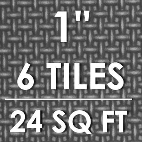 Grey - 1-in - 24 Sq Ft - 6 Tiles
