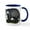 White/Navy Inside, variant on CafePress - European Badger Mug - 11 oz Ceramic Mug - Novelty Coffee Tea Cup
