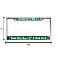 thumbnail image 6 of Boston Basketball Celtic's Chrome Metal Laser Cut License Plate Frame, 6 of 8