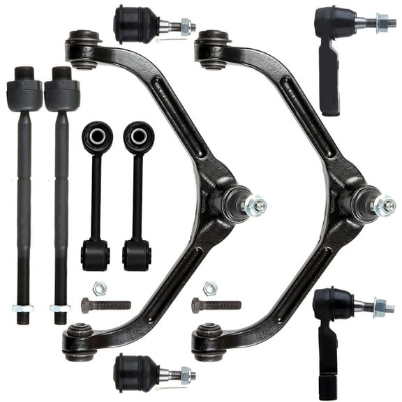 10PCS Suspension Control Arm Ball Joint Sway Bar Kit For 2002-2004 Jeep Liberty