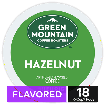 Green Mountain Coffee Hazelnut, Flavored Keurig K-Cup Pod, Light Roast, 18 (Best Flavor Of Skoal)