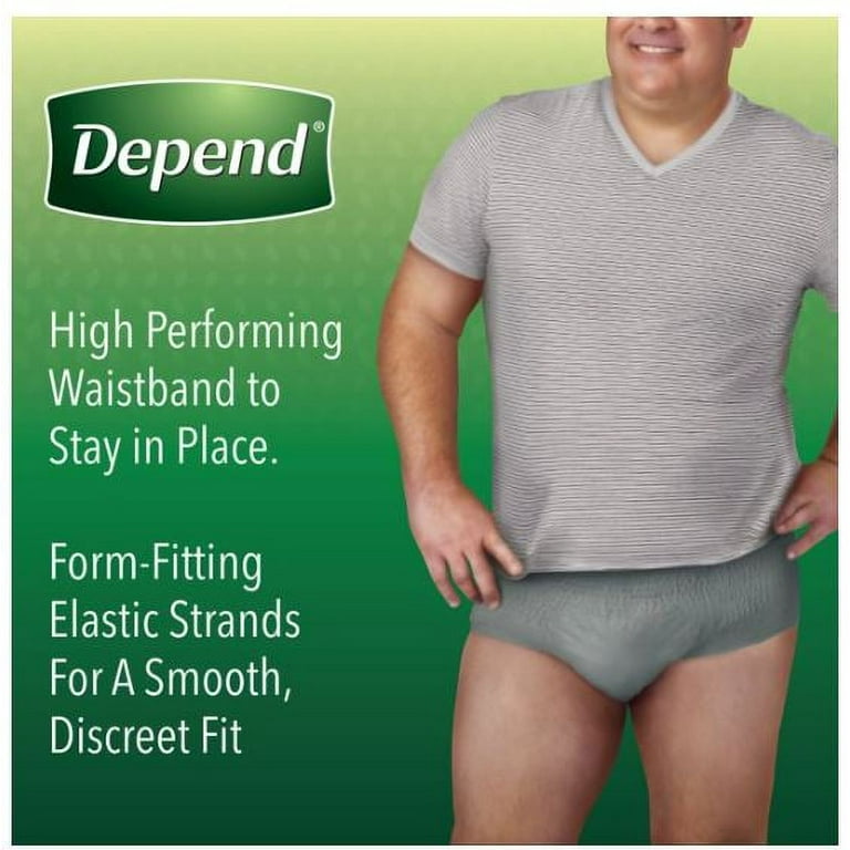 Depend Fresh Protection Incontinence Underwear For Men, 54% OFF