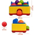 thumbnail image 4 of Juega al juego de pelota para niños de 1 a 3 años, juega con un martillo de juguete y 6 pelotas durante horas y desarrolla buenas habilidades deportivas. TUNC Sencillez, 4 of 4