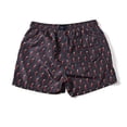 thumbnail image 4 of ZQUUVOU Men's Swim Trunks 5 Inch Summer Beach Printed Shorts with Pockets Built In Liner Drawstring Quick Dry Swim Shorts Black, 4 of 4