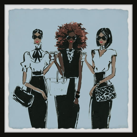 Marmont Hill Best Friend Forever Framed Painting Print