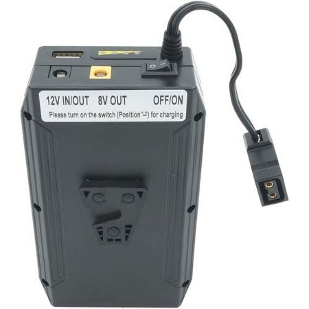UPC: 0665415561685 | IndiPRO Tools Porta-Pak Battery with D-Tap Output & Charger (8V/12V) (V-Lock Adapter Mount)