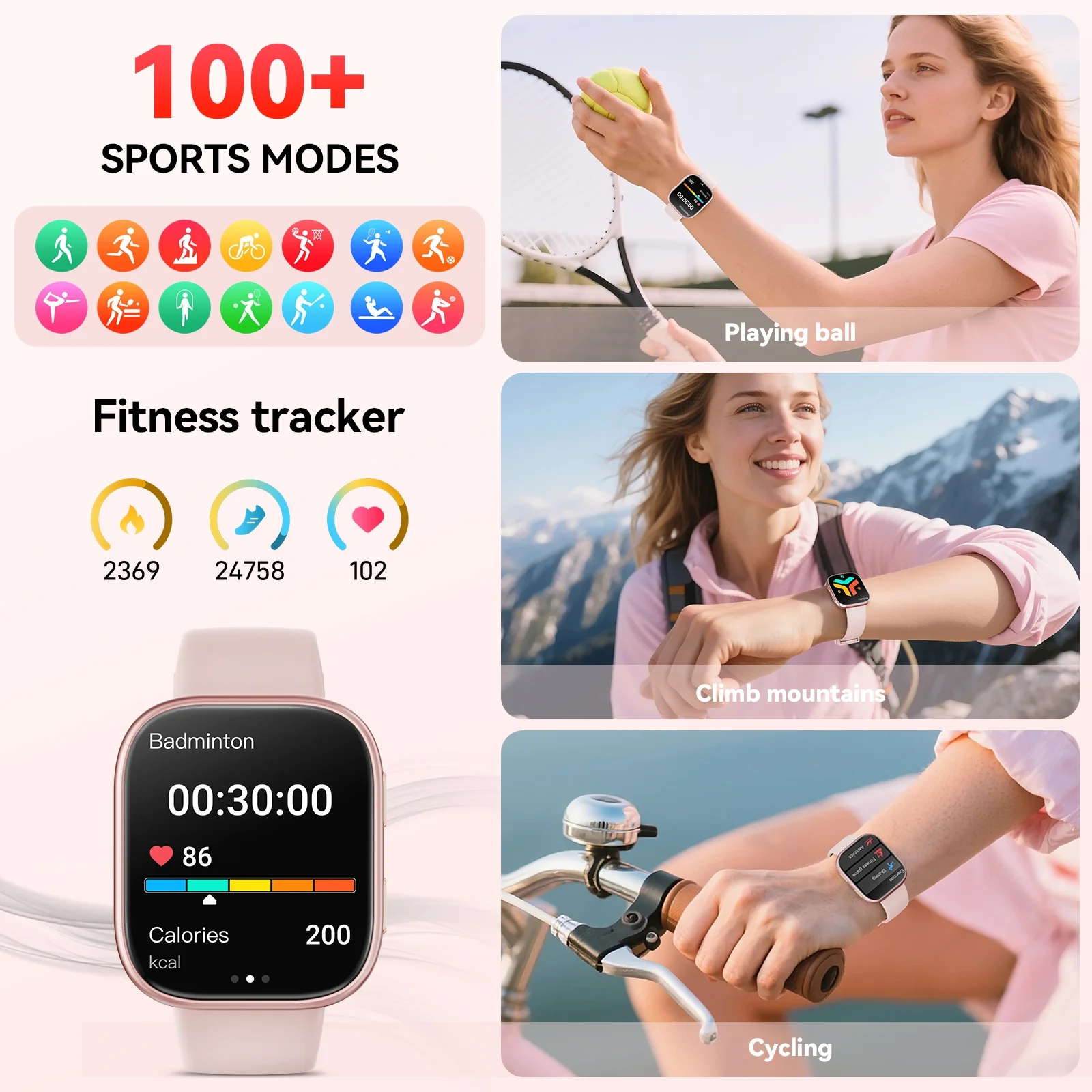 Joautrial 1.85" HD Smart Watch with Bluetooth Calling photo 8