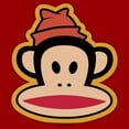 thumbnail image 2 of Men's Paul Frank Julius Beanie Left Chest  Graphic Tee Red 2X Large, 2 of 5