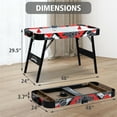 thumbnail image 6 of RayChee Foldable Powered Air Hockey Table, 48” Mid-Size Indoor Hockey Table Sports Gaming Set Digital LED Scoreboard for Adults and Kids, Home Game Room, Easy Setup (Red), 6 of 8