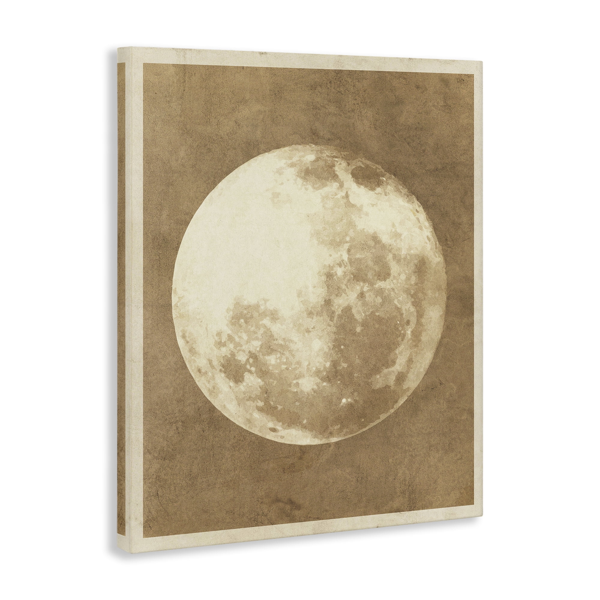 Stupell Industries Rustic Neutral Moon Astrology & Stars Painting Wrapped Canvas Art Print Wall Art, 30 x 40