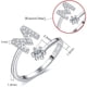 thumbnail image 2 of Anillo de iniciales para niña Anillo de letras apilable de plata con iniciales ajustables anillo con incrustaciones de cristal anillo de iniciales Regalo de dama de honor, 2 of 4