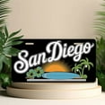 thumbnail image 4 of San Diego Logo Front License Plate, Metal License Plate, Funny Standard Plates Personalized Novelty Decorative For Men/Women/Boys/Girls Car 6×12 Inch, 4 of 6