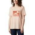 thumbnail image 3 of Columbia Womens Plus Size Relaxed V-Neck T-Shirts, Orange, 3X, 3 of 5