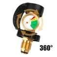 thumbnail image 6 of Solimeta Universal Fit POL Propane Tank Adapter with Gauge Converts POL to QCC1, Propane Tank Gauge, Level Indicator, Gas Pressure Meter for RV Camper, Cylinder, BBQ Gas Grill, Heater, 6 of 6