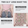 thumbnail image 6 of Pioneer Flower Floral Print Pattern Apron for Women and Men, Cotton Linen Waterproof with Pockets, Adjustable, 33x27 Inch for Kitchen, Gardening, BBQ, Salon, 6 of 6