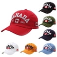 thumbnail image 1 of 2026 Baseball Cap, Canada Flag Embroidered, Maple Leaf Design, Adjustable Hat, Summer Sun Protection, 1 of 3