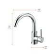 thumbnail image 2 of Elegant Lighting Louis Single Hole Single Handle Bathroom Faucet In Chrome, 2 of 10