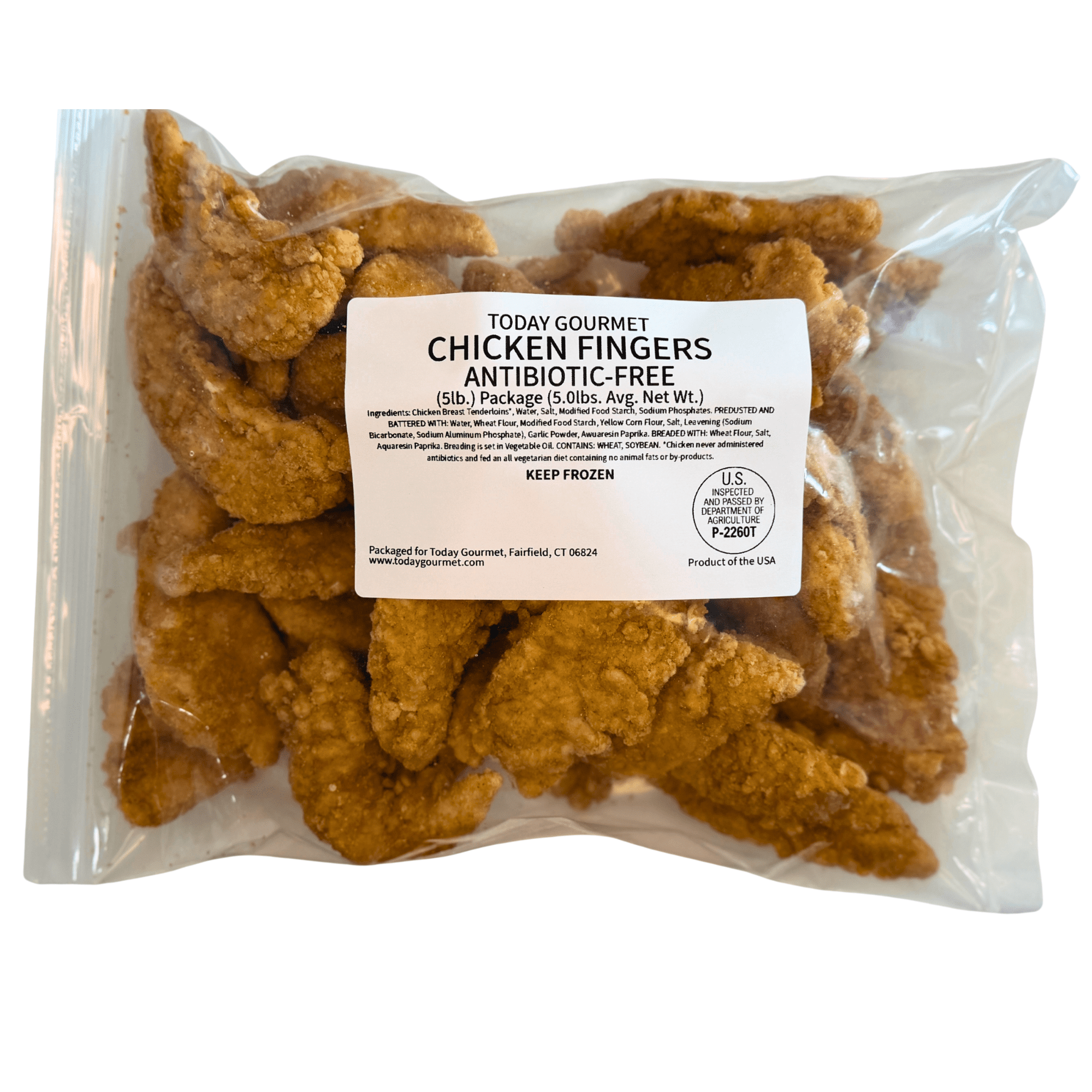 Today Gourmet Chicken Fingers - Antibiotic-Free  (1) 5lb. Package