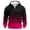 #Hot Pink, variant on Men's Long Sleeve Casual Fashion Gradient Zipper Pullover Hoodies,Sweatshirts with Pocket,Dark Blue,L