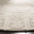 thumbnail image 3 of SAFAVIEH Blossom Roy Mediallion Wool Area Rug, Light Grey/Ivory, 6' x 6' Round, 3 of 7