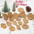 thumbnail image 2 of Juego de 8 cortadores de galletas navideñas, moldes para galletas navideñas con forma de copo de nieve 3D, moldes de chocolate navideños para masa de hojaldre, tipo 2, 2 of 5