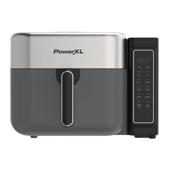 PowerXL™ 8 Quart AIRMAX™ Air Fryer Oven with 6 Pre-Sets, Two Tier Compact Design Refurbished Excellent Condition