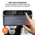 Chefman Barista Pro Plus Espresso Machine w/ Milk Frother, 20 Bar Pump