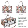 thumbnail image 2 of Large Capacity Tote Bag,Pioneer Flower Floral Print Pattern Handbag Fashion Luxury Tote Bag,15.7"x13"x 5.1" Inches,Laptop Compatible, 2 of 6